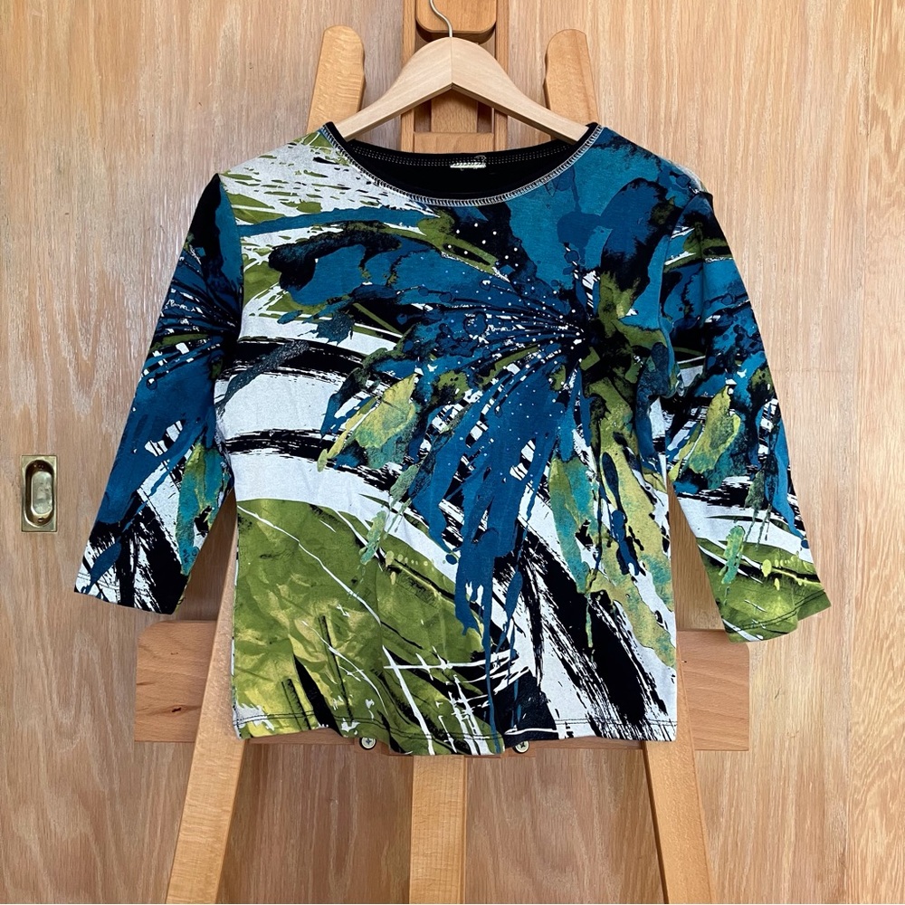 Abstract art print top!